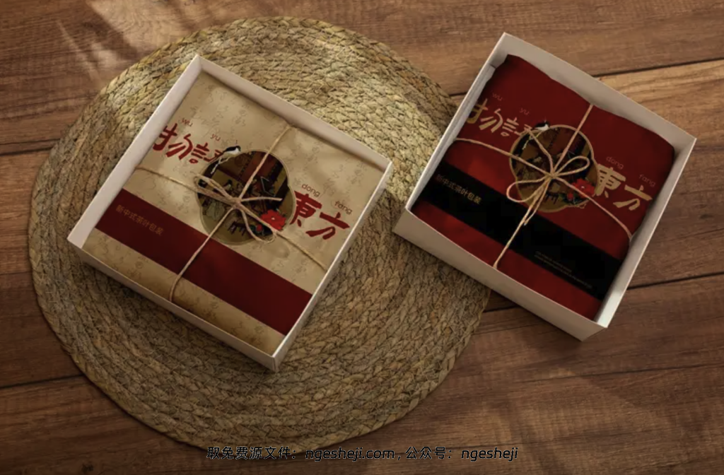 茶叶品牌礼品盒PS样机包，高档茶叶包装效果PS样机21款免费下载。