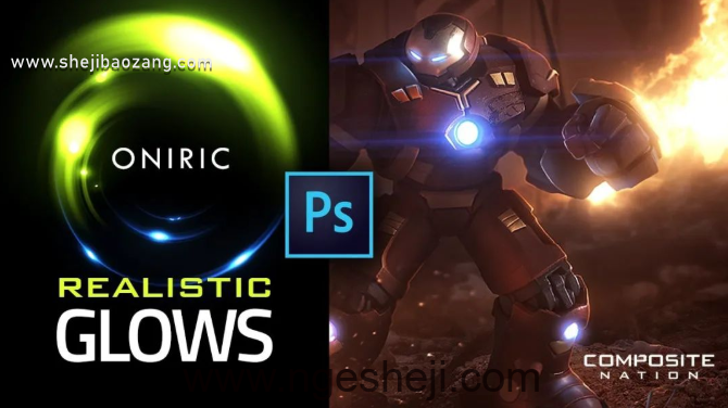 PS 汉化版 Oniric 辉光特效插件 支持 Win&Mac 系统 PS 光效插件下载